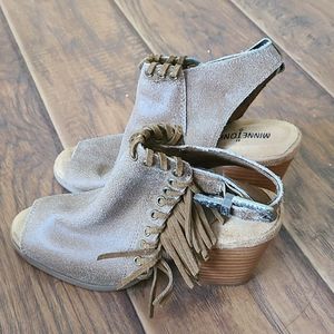 Minnetonka chunky heels